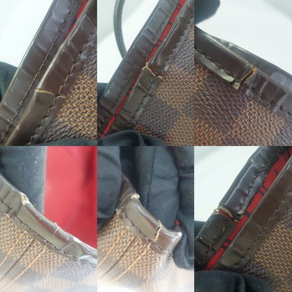 LOUIS VUITTON Neverfull GM Damier Ebene N51106 Genuine Tote Shoulder  bag - Picture 10 of 16